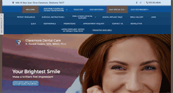 Desktop Screenshot of claremoredentalcare.com